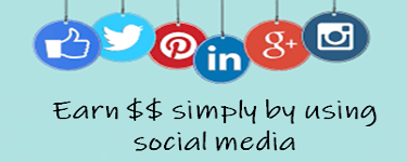 Earn simply by using social media