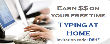 Earn in typing at home