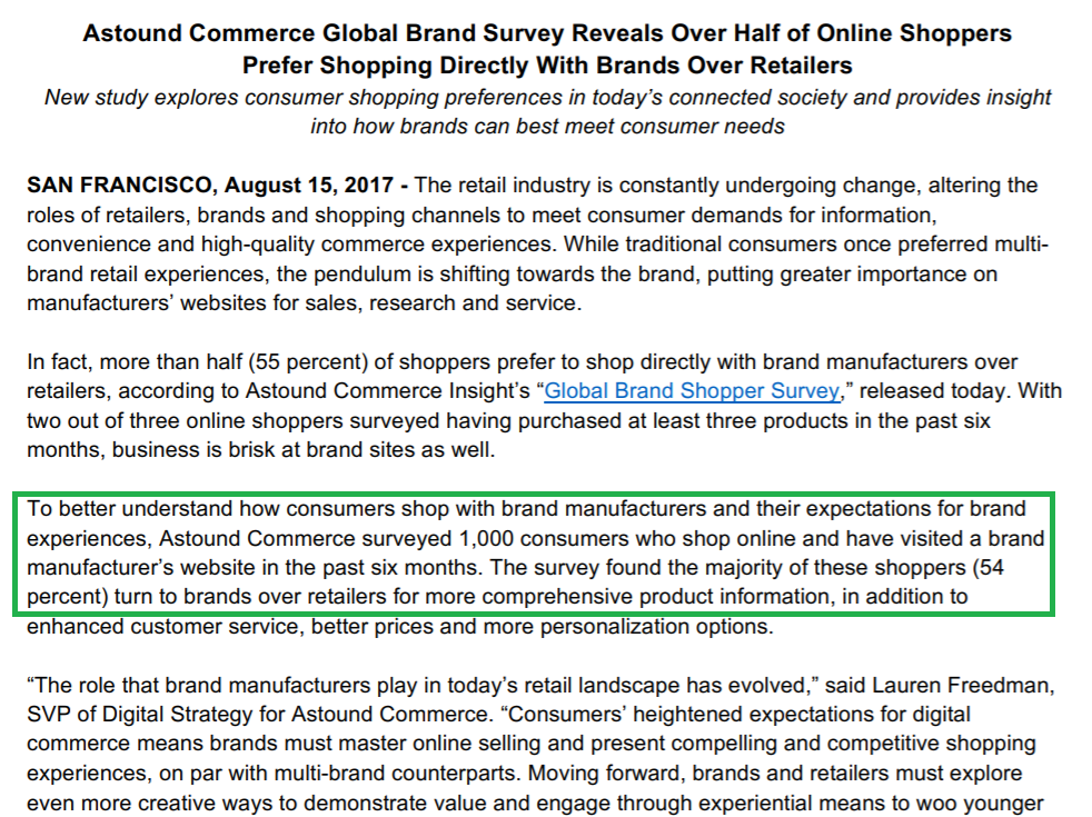 Astound Commerce Global Brand Survey
